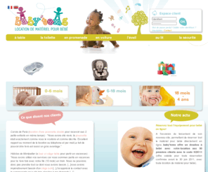 babitems.com: Location de matériel pour bébé: poussette, lit, siège, chaise haute, écharpe, transat, jouets, livrésur votre lieu de séjour, partout en France
Voyagez léger ! Louer votre matériel de puericulture -poussette, lit bébé, transat, chaise haute, jouets...- livré chez vous ou sur votre lieu de séjour, partout en France.