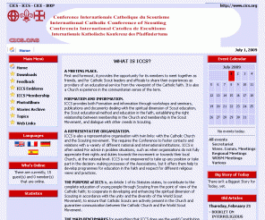 cics.org: CICS - ICCS - CICE
CICS Iccs Cics is also a representative organisation with twin links with the catholic church and the scouting movement. This requires the conference to foster contacts and relations with a variety of different national and international institutions.