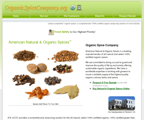 organicspicecompany.org: Organic Spice Company
Our competitively priced organic spices are a comprehensive 100% certified organic seasoning solution for food industry.