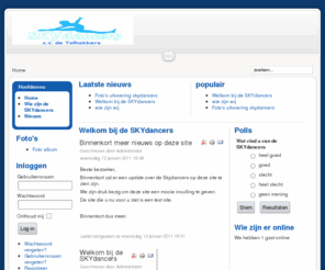 skydancers.biz: Welkom bij de SKYdancers
Joomla! - Het dynamische portaal- en Content Management Systeem