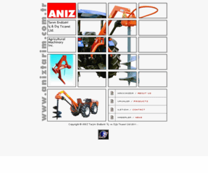 xn--anztarm-sfbe.com: ANIZ Tarm Endstri  ve D Ticaret Ltd.  -  ANIZ Agricultural Machinery Co. Ltd.
