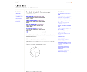 cbsetuts.com: CBSE Sample Papers 2011 | CBSE Maths notes | CBSE physics notes | CBSE chemistry notes
CBSE study notes, cbse science notes, cbse physics notes, cbse chemistry notes, cbse Maths notes, cbse 10th notes, 12th cbse notes, cbse guides, cbse guide online,cbse study materials, CBSE class, cbse sample papers,cbse nic,cbse paper, cbse board, cbse syllabus