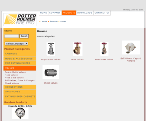 hose-valve.com: Potter Roemer - Fire Protection Equipment
Potter Roemer is the Industry's leading manufacturer of quality fire safety equipment.