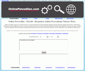 Bosanski - Prevodjenje online na i sa EngleskogOnline prevodjenje