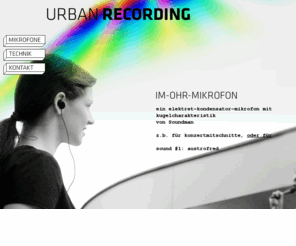 urbanrecording.at: Tieraufnahmen «  urbanrecording – raumKLANG mit Soundman OKM
raumKLANG mit Soundman OKM