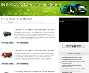 bestroboticlawnmowerreviews.com: Best Robotic Lawn Mower Reviews - Expert advice and consumer based reviews of the best robotic lawn mowers.
We review, research and find the best robotic lawn mowers to help you select the right one, as well as showing you where to purchase for up to 25% off.