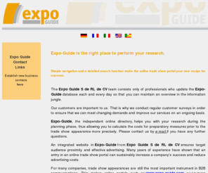 convention-centers-in-expo-guide.com: EXPO GUIDE S de RL de CV 
Expo Guide - background information on current trade show events