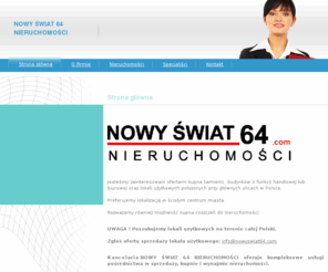 nowyswiat64.com: NOWY ŚWIAT 64 NIERUCHOMOŚCI - Strona główna
