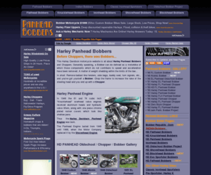 panhead-bobber.com: World of Panhead Bobbers - Harley FL and FLH Panhead Oldschool Bobbers, Choppers and Lowriders
Discover everything about the Harley Davidson Panhead Chopper Bobber and Lowrider motorcycle classic.