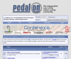 pedal-on.com: Pedal-On.com - The Independent Voice Of The Indoor Cycling Community - Indoor Cycling Forums - Powered by vBulletin
Pedal-on.com is a Forum for Cycling Enthusiasts