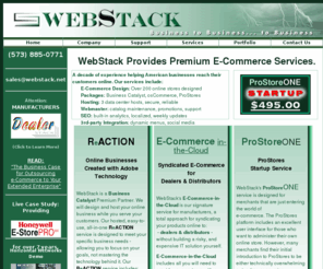 designprostores.com: WebStack Premium E-Commerce
WebStack designs and hosts premium websites which enable businesses to succeed in the world of e-commerce. ProStores, osCommerce, Business Catalyst