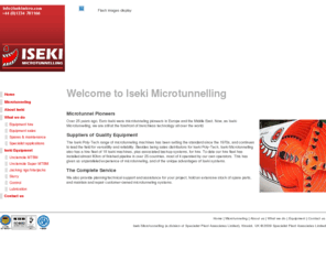 isekimicrotunnelling.com: Iseki Microtunnelling: Slurry Tunneling, Pipe-jacking Equipment, Sale or Hire, up to 3.5m dia.
Iseki Microtunnelling, equipment suppliers and operators worldwide, sale or hire