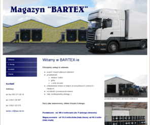 magazyn-bartex.pl: Magazyn logistyczny BARTEX
 Magazyn logistyczny BARTEX Rzeczyca ul. Gościniec 78 