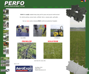 perfo-uk.com: PERFO on display at Aero Friedrichshafen 2011
perfo grass reinforcement system for soft and muddy ground