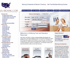 relocation-moving.com: Moving Companies - Compare professional Movers Quotes by US-Moving.com
Find Moving Companies and get Free Moving Quotes from professional Movers in your area at US Moving .com