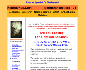 alh-host.com: Neurotransmitters . . . Dopamine And Serotonin!
Why are we taking drugs when normally we are not born with a 