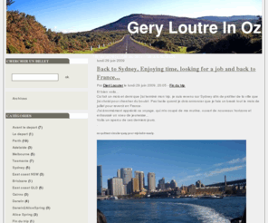 geryloutre.com: Gery Loutre in Oz
Ce blog est le 33 eme tome des aventures de Gery Loutre.
Gery Loutre aussi connu sous le nom de "Djeri Laouter" est né en 1975 dans la region parisienne.
Herr G s'en