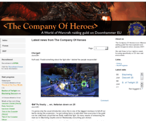 hero-company.net: The Company Of Heroes • news
The Company of Heroes guild site