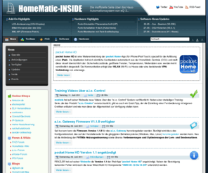 homematic-inside.de: News
Inoffizielle Seite rund um das HomeMatic-System von eQ-3