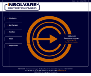 insolvare.de: INSOLVARE - Leistungen für Insolvenzverwalter
Leistungen für Insolvenzverwalter, Insolvenzverwertungen, Insolvenzabwicklungen.