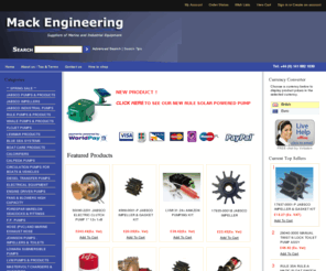 mackengineering.co.uk: Mack Engineering
Jabsco,Rule, Flojet,Whale,Marine and Industrial Pumps and Equipment,Hose and Fittings,