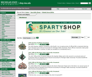 spartyshop.com: MSU Alumni Association - Sparty Shop
MSU Alumni Association - Sparty Shop
