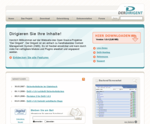 der-dirigent.org: Der Dirigent: DeDi-Startseite
Startseite - Download, Übersicht, Newsticker, Newsletter, Screenshot ...