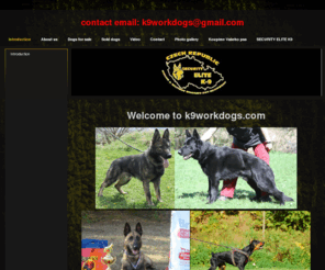 k9workdogs.com: Work dogs | Introduction
k9workdogs