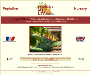 pepiniere-villeroy.com: Pépinière Villeroy-bambous-hellébores-arbres-arbustes-home
Pépinière Arnaud Villeroy - Arbres et arbustes rares - Bambous rustiques - Hellébores home