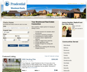 sellinghomesinnashville.com: Brentwood TN  Homes and Real Estate - Prudential Woodmont Realty
Prudential Woodmont Realty will help you find a home in Brentwood. Contact us Today.