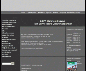 gsv.dk: GSV Materieludlejning A/S
