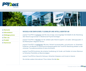 pay2act.com: pay2act GmbH
pay2act GmbH - der Payment Anbieter