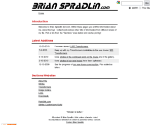 brianspradlin.com: Home - Brian Spradlin
Brian Spradlin's area of the world wide web.