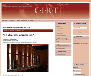 cirt-toulouse.com: CIRT : Comité Industriel de promotion de la Région Toulousaine
CIRT : Comité Industriel de promotion de la Région Toulousaine.