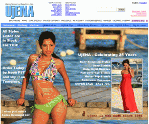 ujena.com: Swimwear, Swimsuits, Bikinis, Bathing Suits, Women's Clothing | UjENA
UjENA Swimwear and Fashion offers more than 300 styles of USA Made women's swimwear.  Shop women's swimsuits, one-piece bathing suits, cover-ups and women's clothing.