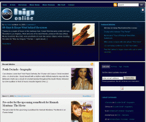 hiponline.com:  Hip Online – music biographies, reviews & interviews
music, movies, video games & reviews