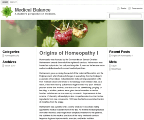 medicalbalance.org: Medical Balance
A student's perspective on understanding medicine.