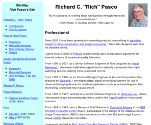 richpasco.org: Richard C. "Rich" Pasco
Richard C. Pasco, Ph.D..