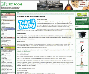 the-music-room.com: The Musicroom |
As the premier UK traditional music instrument and folk music supplier, The Musicroom offers a wide range of quality musical instruments and music accessories, both online sales and at our music shop in Cleckheaton, West Yorkshire. Our sales staff at The Musicroom, who are all musicians, offer expert advice before and after sales to beginner and experienced musicians.