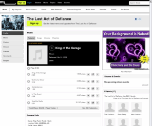thelastactofdefiance.com: The Last Act of Defiance | Free Music, Tour Dates, Photos, Videos
The Last Act of Defiance's official profile including the latest music, albums, songs, music videos and more updates.