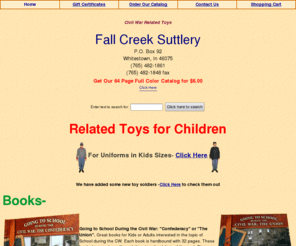 civilwartoys.com: Civil War Toys for Children
 civil war reenacting toy sutler 