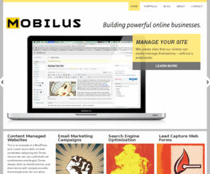 mobilusdesign.com: Mobilus - Content Managed Websites, Email Marketing, SEO Optimization and CRM Solutions
Mobilus Design builds online businesses that attract customers and are easy for our clients to manage.