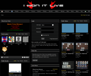 iwonitlive.com: I Won it Live
The Internet's Live Online Gamshow