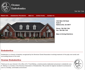 oconeeendodontics.com: Home Page | Oconee Endodontics
Oconee Endodontics serves the Athens and Watkinsville, Georgia and surrounding areas with quality endodontic care.