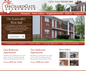 orchardgateapartments.com: OrchardGate Apartments / One & Two Bedroom Rentals / Evansville, IN West Side
Affordable One & Two Bedroom Rentals on the West Side