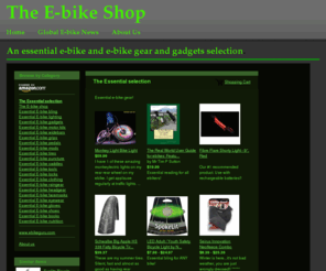 thee-bikeshop.com: Ebike Shop electric bike parts gadgets bling
Ebike Shop homepage ebiking gear