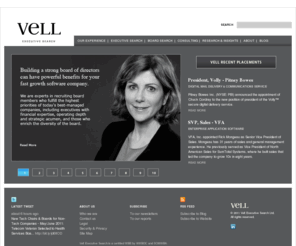 execreferrals.com: Vell Executive Search builds high performance leadership teams at the board, CEO and “C” level.
Vell Executive Search builds high performance leadership teams at the board, CEO and “C” level.