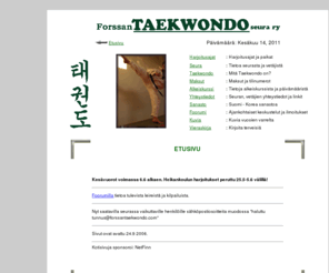 forssantaekwondo.com: Forssan Taekwondoseura ry
Forssan taekwondo seura