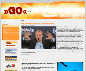 go-agentur.com: http://www.gofortheshow.com
Go for the Show - Künstler, Show, Events - Alles für Ihre Veranstaltung, Eventservice und Künstlervermittlung aus einer Hand.