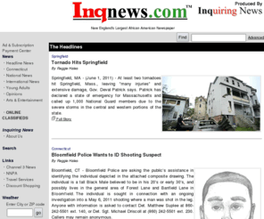 inqnews.com: Inquiring News - New England's Largest African American Newspaper
Inqnews - Connecticut African American News, Connecticut Black News, Bridgeport, Hartford, New Haven, Waterbury, Springfield, Connecticut Newspaper